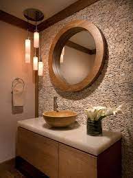 Transitional Powder Room Houzz Com Powder Room Decor Bathroom Interior Design Contemporary Powder Room