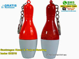 Gantungan Kunci Pulpen Bowling Souvenir Pernikahan Pulpen Gantungan Kunci Gantungan