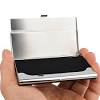 Light aluminium business cards, metal corporate card accessory. 1