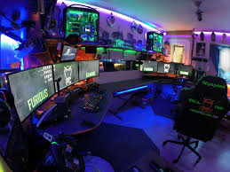 Black and purple gaming room. 30 Cool Gaming Room Ideas For Your Dream Home