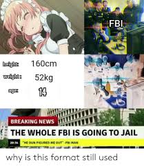 The file format specifies first whet. Polc Fbi 160cm Height Weight 52kg 14 Age Breaking News The Whole Fbi Is Going To Jail 2034 He Dun Figured Me Out Fbi Man Why Is This Format Still Used
