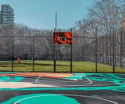 Here is a simple basketball court diagram along with the rules which explain how the game is played within the given area. Ludwig Favre New York Basketball Court 2 Artstar