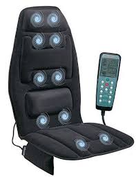 Massage Seat Cushion Back Massager Electric 10 Motor Vibration Heat For Car Home Car Chair Lumbar Support Cushion Massage Cushions