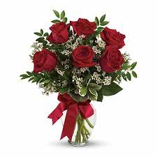 Flowers that go with roses in a bouquet. Thoughts Of You Roses Bouquet At Send Flowers