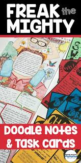 Freak The Mighty End Of The Book Project Task Cards And Doodle Poster Freak The Mighty Task Cards Book Projects