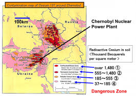 Another major nuclear accident involving a reactor occurred in april 1986, at the chernobyl nuclear power plant in ukraine, which was still a part of the former soviet. Chernobyl Map Dianuke Org
