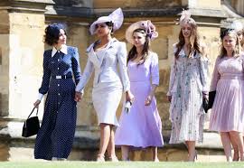 Sarah wore a kelly green dress and hat (the dress designed by local windsor company emma louise design), while beatrice was in a royal blue. Royal Wedding 2018 Celebrity Guest List Famous Guests At The Royal Wedding