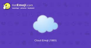 Cloud Emoji Meaning With Pictures From A To Z Google's cloud is bluish, twitter's design features two clouds. cloud emoji meaning with pictures