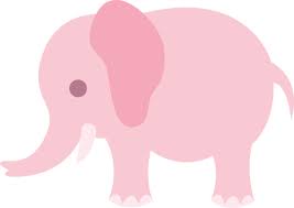 Little Pink Elephant Clip Art Free Clip Art Elephant Clip Art Baby Shower Clipart Free Clip Art