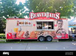 A Beaver Tails Food Van Set Up At The London International Food Festival In London Ontario Stock Photo Alamy