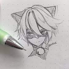 Chat Noir Fan Art Not By Me Her Is Next To The Drawing Cat Noir Drawing Miraculous Drawings Noir Drawing