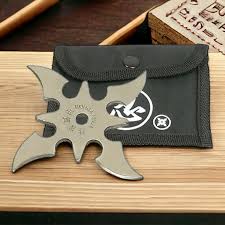 SHURIKEN INVENCIBLE PIRAÑA ESTRELLAS NINJA EN AF58 ACERO