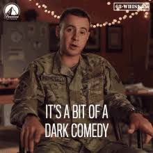 Dark comedies are a true art form for they contain both sides of life, the happy and the sad, and dark comedies. Dark Humor Gifs Tenor