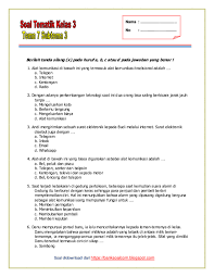 Berilah tanda silang (x) pada huruf a, b, c dan d pada jawaban yang kalian anggap paling benar ! Pdf Soal Tematik Kelas 3 Tema 7 Subtema 3 Semester 2 Kurikulum 2013 Avinda Muanizt Academia Edu