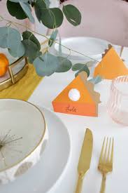 What's your reaction to assigned seating for dinner parties? Easy Pumpkin Pie Place Cards A Beautiful Mess