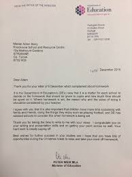Check spelling or type a new query. Letter From Education Minister