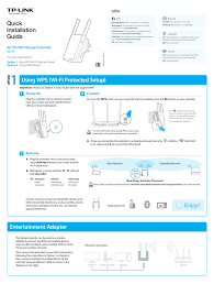 A tplink extender can be setup, by wps method and a web management page. Re210 Uk V1 Qig Tp Link Manualzz