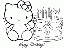 See more ideas about hello kitty coloring, hello kitty colouring pages, hello kitty. Hello Kitty Happy Birthday Coloring Pages Coloring Home