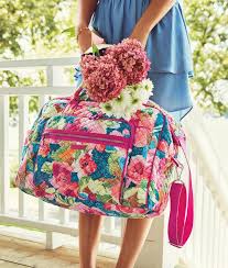 Iconic Grand Weekender Travel Bag In Superbloom Preppy Weekender Bag Monogrammed Overnight Bag Vera Bradley Handbags