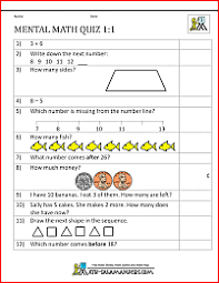 Cbse & ncert maths worksheet for class 1 free. 1st Grade Mental Math Sheets 1 First Grade Math Worksheets 1st Grade Math Worksheets 1st Grade Math