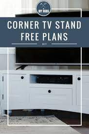 This carpentry project creates a handsome piece of furniture. Corner Tv Stand Free Plans Nick Alicia