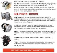 We pride ourselves on our ability to help you finish your project, everyday. Remanufactured Lift Truck Parts Abilene Texas