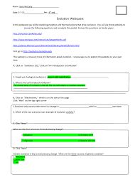 Subject of this article:natural selection webquest answer key (page 1). Evolution Webquest 1ek8vq3 1