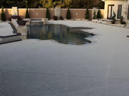 Ready For An Outdoor Space Upgrade Start With Pool Deck Resurfacing It Will Not Just Update The Space But It Can Also C Simple Pool Pool Decks Concrete Pool