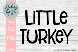 Download Little Turkey Graphic By Stickers By Jennifer Creative Fabrica SVG Cut Files