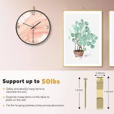 Do it yourself clock kit. 50 Pcs Heavy Duty Picture Hangers With Nails Hommie Professional Picture Frame Hooks Support Up To 50lbs Picture Hanging Kit On Drywall Wooden Hanging Hardware For Canvas Office Pictures Clock 50lb Picture Framing Arts Crafts