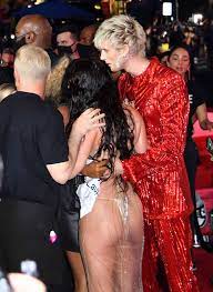 Megan Fox MTV VMAs 2021 Red Carpet Naked Dress Jeweled Thong