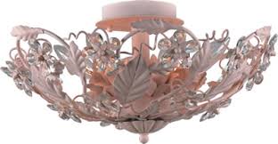 Mounts flush with the ceiling with little or no space between the fixture and the ceiling itself. Crystorama Abbie Crystal Flower Collection Deep Discount Lighting