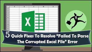 5 Quick Fixes To Resolve Failed To Parse The Corrupted Excel File Error Excel Excel Macros Excel Spreadsheets