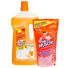Buy Mr Muscle Floor Cleaner Value Pack Citrus 1050 Ml Foral Perfection 550 Ml Online Sastasundar Com