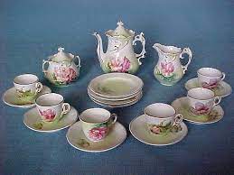 Rs Prussia Antique Child S Toy Tea Set Floral For 6 Kids Tea Set Toy Tea Set Antique Tea Sets