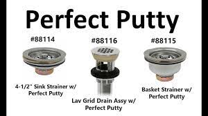 There is almost no sink that plumber's putty will seal properly. Perfect Putty Sink Strainer Youtube
