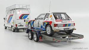 otto mobile ot328 scale 1 18 peugeot rally set peugeot 205 turbo t16 n 2 winner rally montecarlo 1985 a vatanen t harryman j5 van assistance talbot t peugeot rally turbo