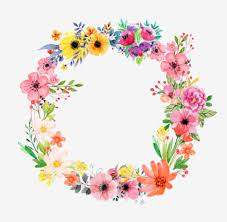 Fresh Flowers Leaves Watercolor Flower Floral Border Leaf Floral Border Wreath Png And Vector With Transparent Background For Free Download Floral Border Watercolor Flower Wreath Floral Wreath Watercolor