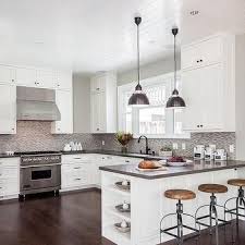 Contemporary Kitchen Peninsula With End Shelves Kitchen Design Kitchen Layout Kitchen Renovation
