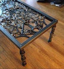 Custom Made Metal Coffee Tables Desain Daun Jendela Dan Ide