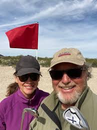 Golfing at Quartzsite, AZ desert golf course