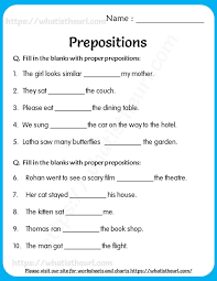 Reinforce grammar skills and get ready for the standardized tests. Prepositions Worksheets For Grade 5 Preposition Worksheets Grade 5 Math Worksheets Prepositions