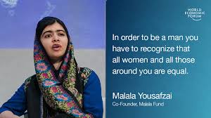 Rick bajornas/un photo/pa s a b a i m t i a z i n k a r a c h i Malala In Davos We Need To Teach Boys To Be Men World Economic Forum
