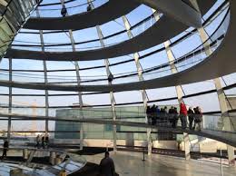 Interior photograph of reichstags glass dome. Inside The German Reichstag Dome By Norman Foster