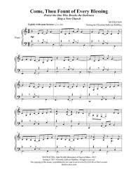 Come Thou Fount Of Every Blessing Praise The One Who Breaks The Darkness Piano Sheet Music With Snappy Syncopati Sheet Music Digital Sheet Music Piano Sheet
