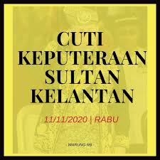 Sultan kelantan, sultan muhammad v sebak ketika bertitah mengenangkan kisah ayahanda baginda yang gering sebelum mangkat pada 28 september lalu. Warung Rb Assalamualaikum Pelanggan Tercinta Kami Tidak Beroperasi Pada Rabu 11 11 2020 Bagi Menghormati Hari Keputeraaan Sultan Muhammad V Inshallah Kami Akan Kembali Beroperasi Pada 12 11 2020 Iaitu Hari Khamis Facebook