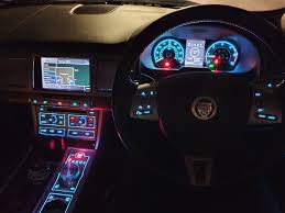 Find your perfect car with edmunds expert reviews, car comparisons, and pricing tools. The Interior Of My Jaguar Xf At Night I Love The Blue And Red Lights Jaguar