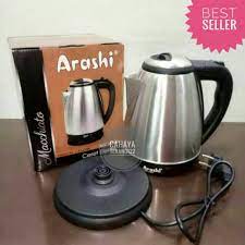 Beli charger sprayer elektrik online berkualitas dengan harga murah terbaru 2021 di tokopedia! Teko Listrik Ketel Elektrik Arashi 1 5 Liter Shopee Indonesia