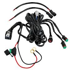 Basically any car battery will work on this wire. Led Light Wiring Harness With Relay And Weatherproof Switch Dual Output Dt Connector Super Bright Leds