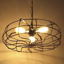 Industrial Chandelier Ceiling Fan Light Kits With 18 Rustic Metal Ceiling Fan Shaped For Bars Beautifulhalo Com